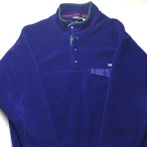 Blue/Purple XL Snap T Pullover Fleece guc